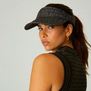 KITH Women Monogram Nilo Visor NWT - Black